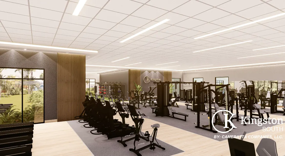 Rendering of the Kingston South fitness center